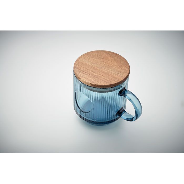  Mug en verre strié 300ml