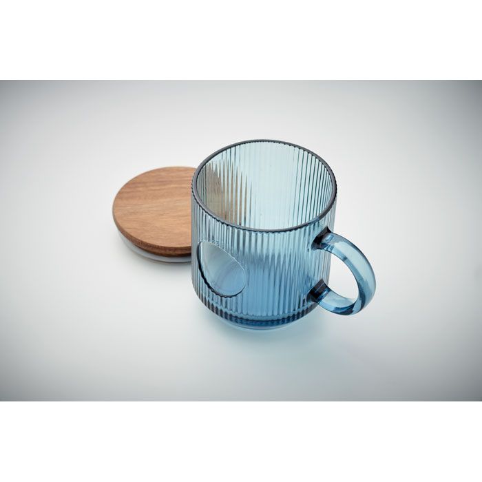  Mug en verre strié 300ml