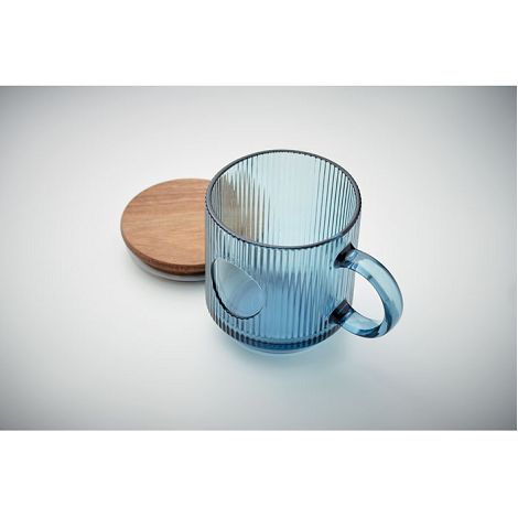 Mug en verre strié 300ml