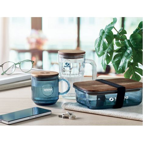 Mug en verre strié 300ml