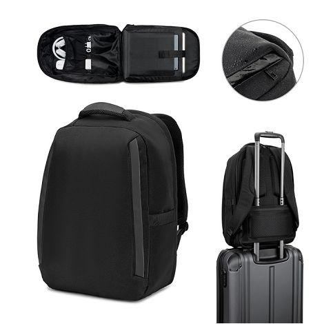  YANGON BPACK. Sac à dos antivol, en twill avec revêtement hydrofu