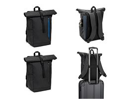 Sac à dos à roulettes avec système de fermeture à glissière perme