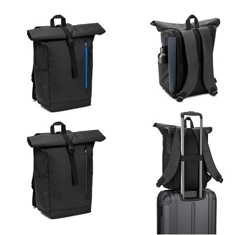  Sac à dos à roulettes avec système de fermeture à glissière perme
