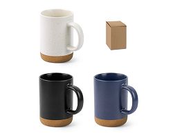 Ceramic mug with cork base 370 mL