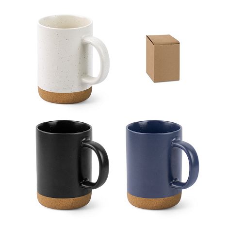  Ceramic mug with cork base 370 mL