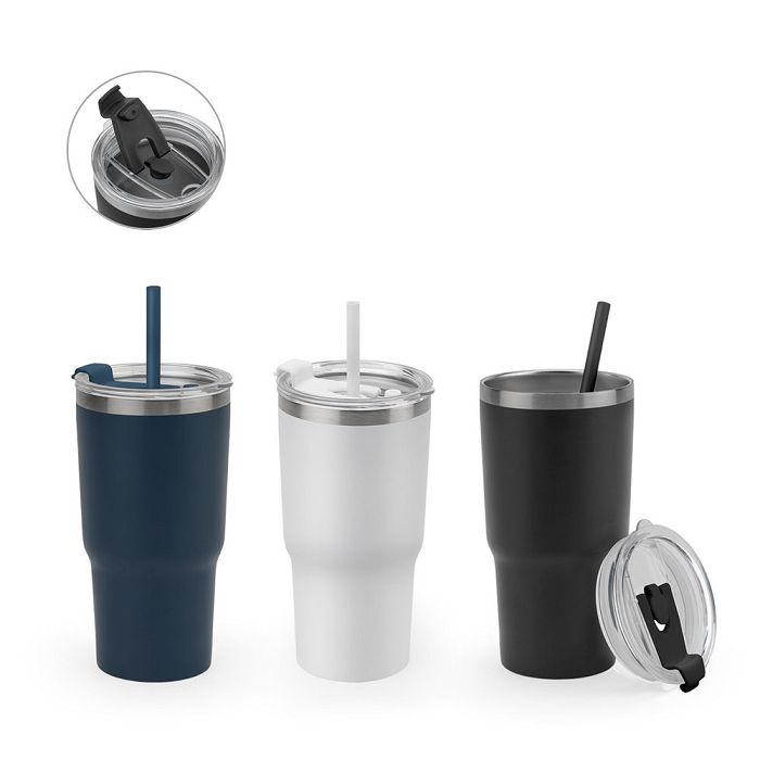  Gobelet de voyage compact en acier inoxydable (91% recyclé) avec 
