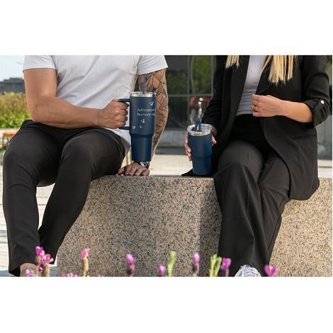 Gobelet de voyage compact en acier inoxydable (91% recyclé) avec 