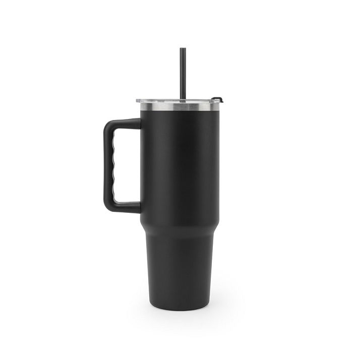  Grand gobelet de voyage en acier inoxydable (91% recyclé) avec do