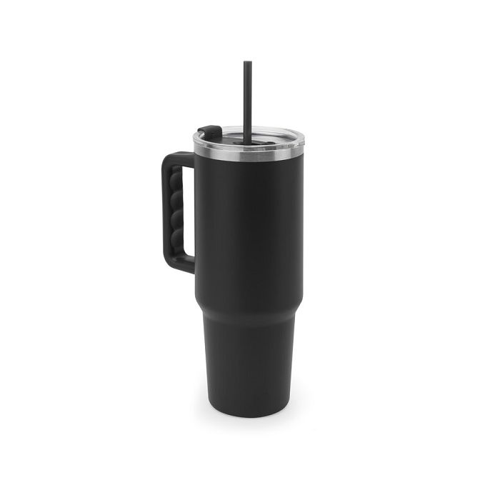  Grand gobelet de voyage en acier inoxydable (91% recyclé) avec do