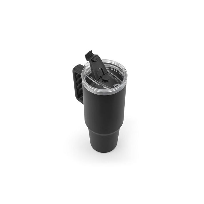  Grand gobelet de voyage en acier inoxydable (91% recyclé) avec do