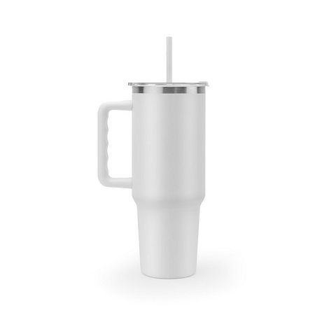  Grand gobelet de voyage en acier inoxydable (91% recyclé) avec do