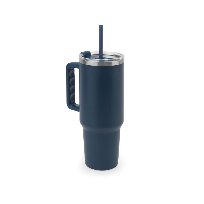  Grand gobelet de voyage en acier inoxydable (91% recyclé) avec do