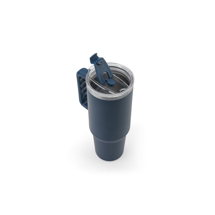 Grand gobelet de voyage en acier inoxydable (91% recyclé) avec do