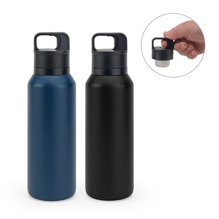  Bouteille en acier inoxydable (91% recyclé) avec double paroi iso