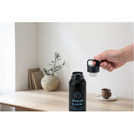  Bouteille en acier inoxydable (91% recyclé) avec double paroi iso