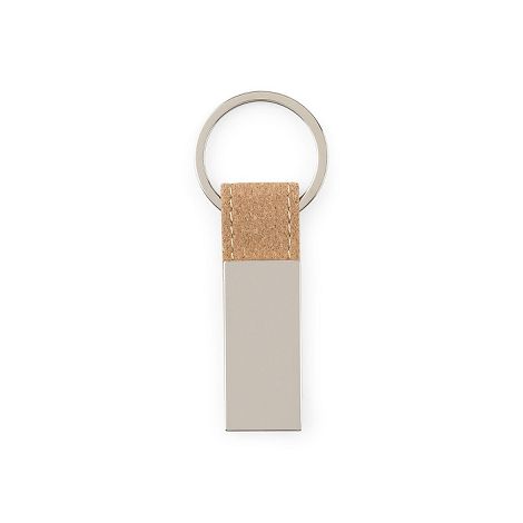 Set composé d'un porte-cartes et d'un porte-clés, tous deux en mé