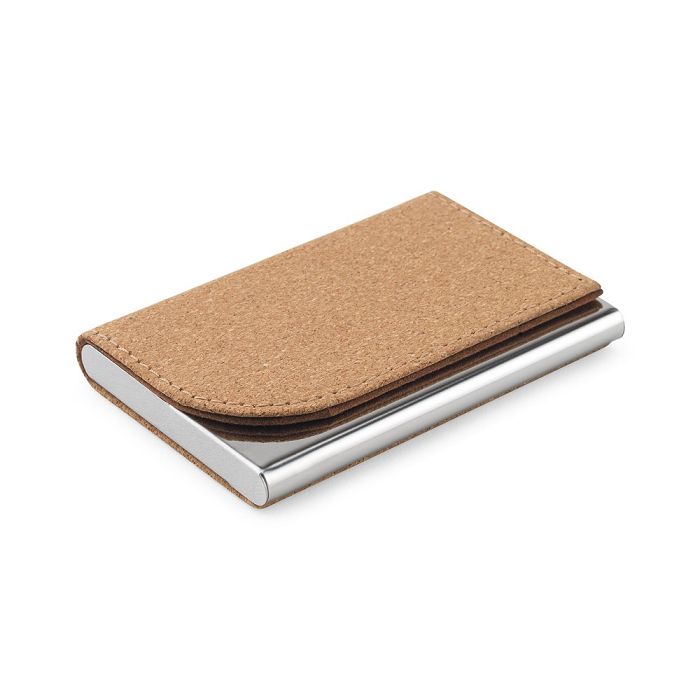  Set composé d'un porte-cartes et d'un porte-clés, tous deux en mé