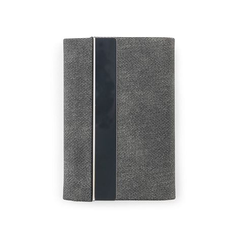 Set composé d'un porte-cartes et d'un porte-clés, tous deux en mé