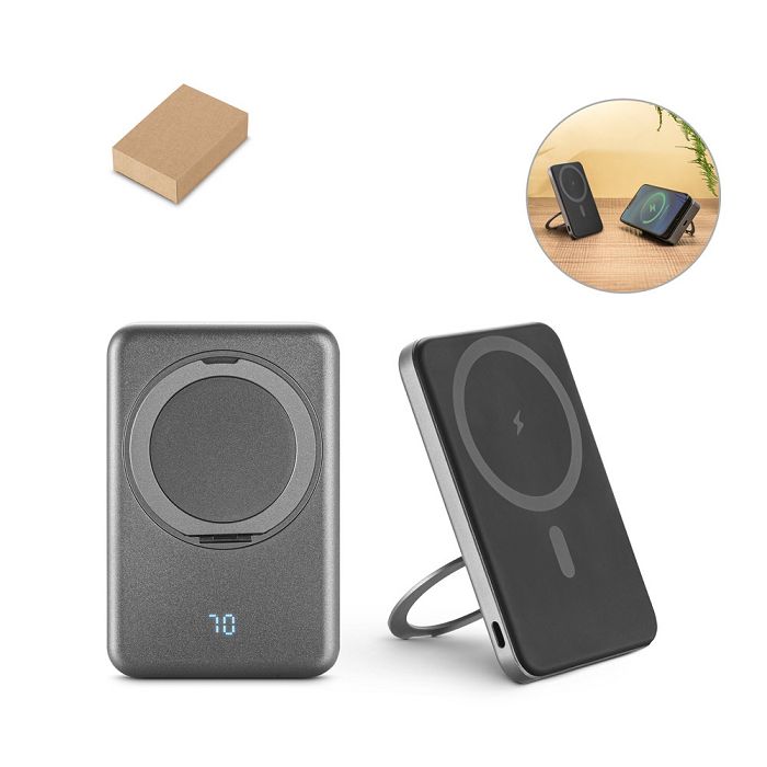  Batterie nomade magnétique de 5 000 mAh avec chargeur sans fil ul