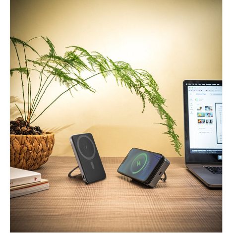 Batterie nomade magnétique de 10 000 mAh avec chargeur sans fil u