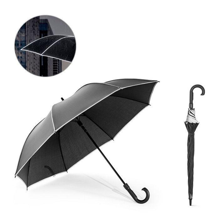  Parapluie 27" en polyester recyclé (100% rPET) pongé 190T coupe-v