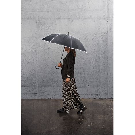  Parapluie 27" en polyester recyclé (100% rPET) pongé 190T coupe-v