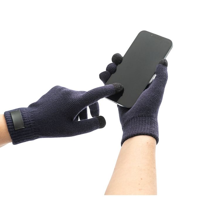  Gants en polyester recyclé (100% rPET), avec embouts tactiles