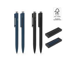 Set composé d'un stylo à bille et d'un stylo sans encre, tous deu