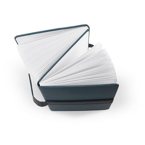  Bloc-notes A5 en PU (50% recyclé) avec deux blocs : pages lignées