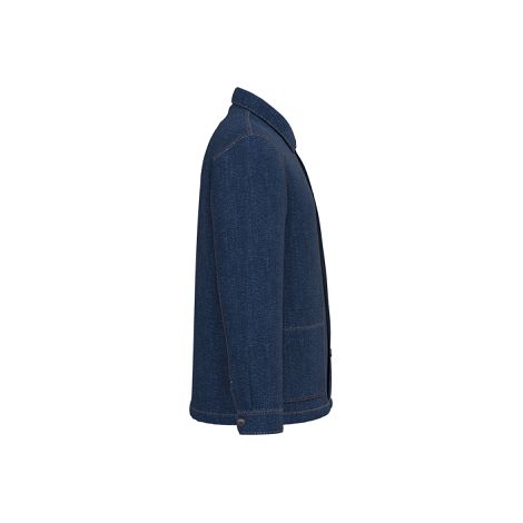 Veste en jean écoresponsable à épaules tombantes unisexe