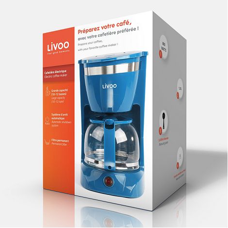 Cafetière électrique - Bleu