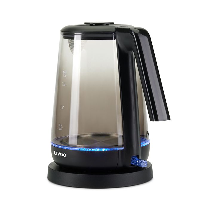 Bouilloire en verre 1,7 L  - Noir