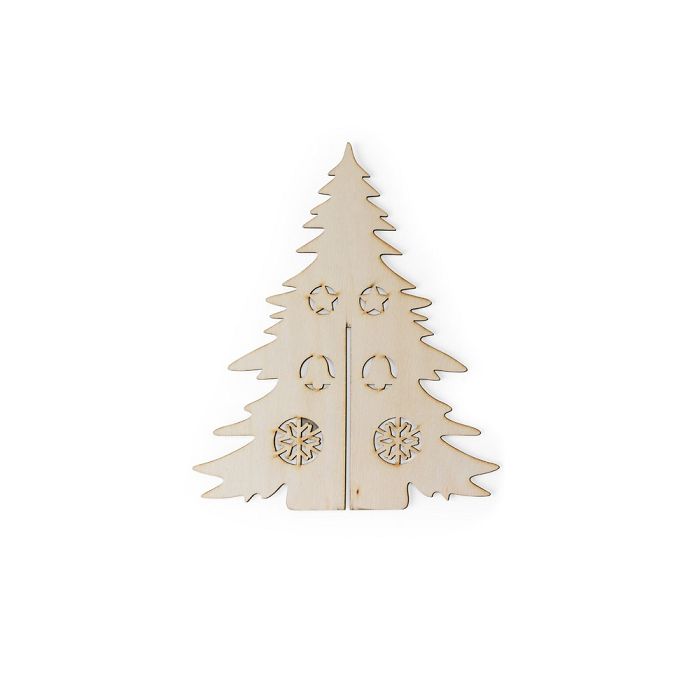  Arbre de Noël en bois pliable à colorier