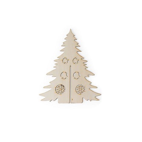  Arbre de Noël en bois pliable à colorier