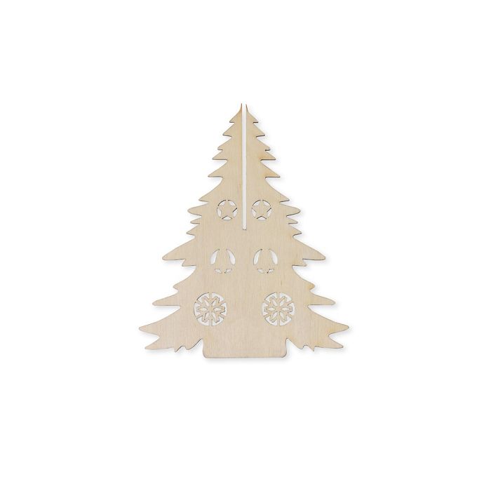  Arbre de Noël en bois pliable à colorier