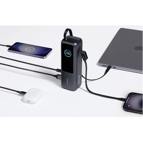  Powerbank 25.000 mAh et 165 W avec câble intégré  Anker