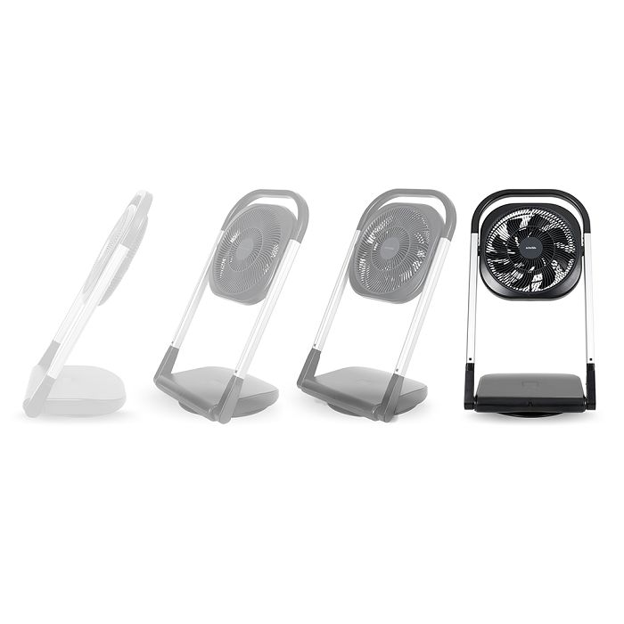  Ventilateur télescopique pliable - Noir