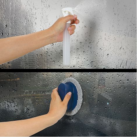 Vaporisateur avec brosse - Bleu