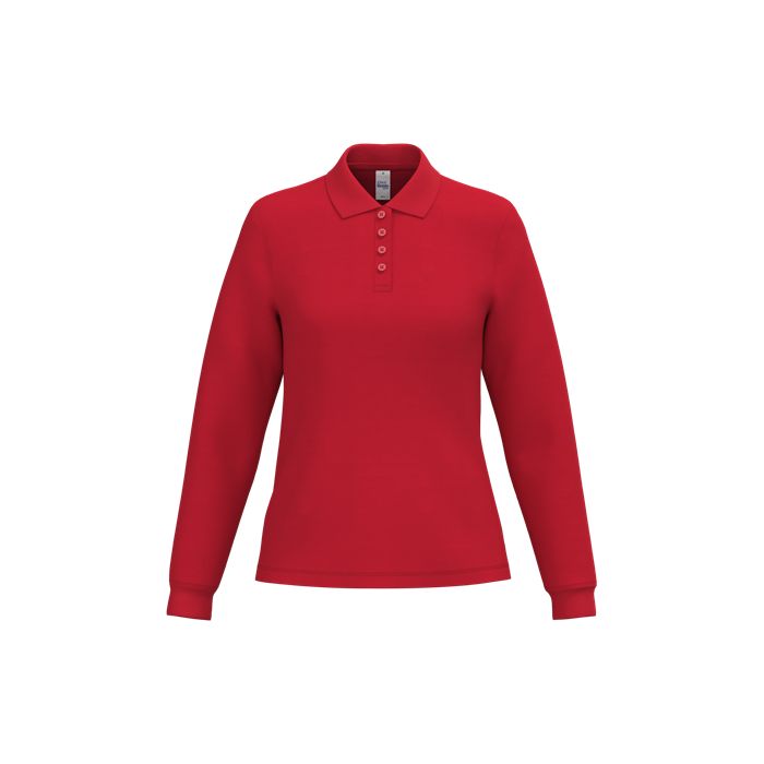  Polo piqué LSL femme