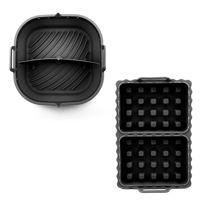  Set 2 moules en silicone - Noir