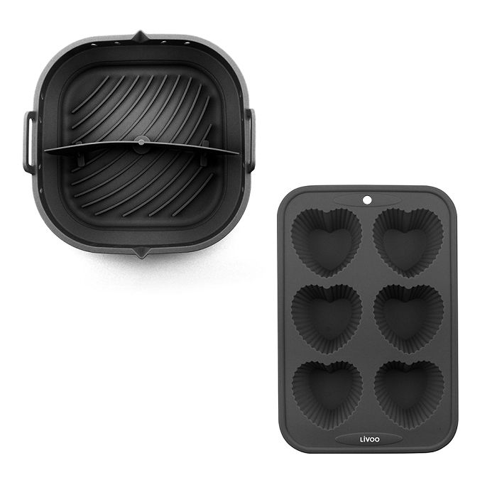  Set 2 moules en silicone - Noir