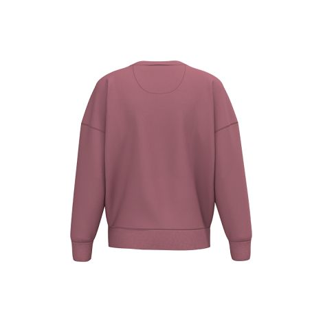  Sweat-shirt écoresponsable à col rond à épaules tombantes femme