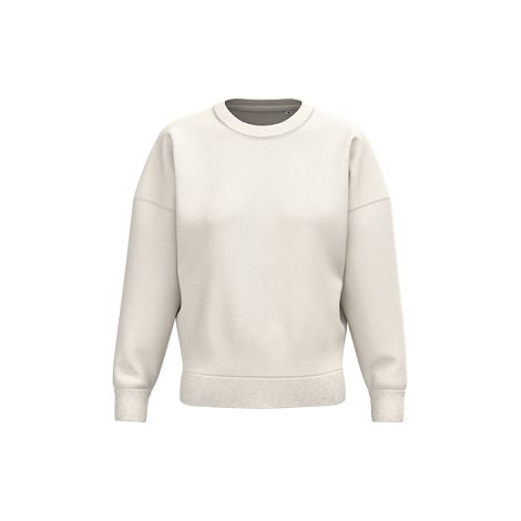  Sweat-shirt écoresponsable à col rond à épaules tombantes femme