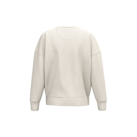  Sweat-shirt écoresponsable à col rond à épaules tombantes femme