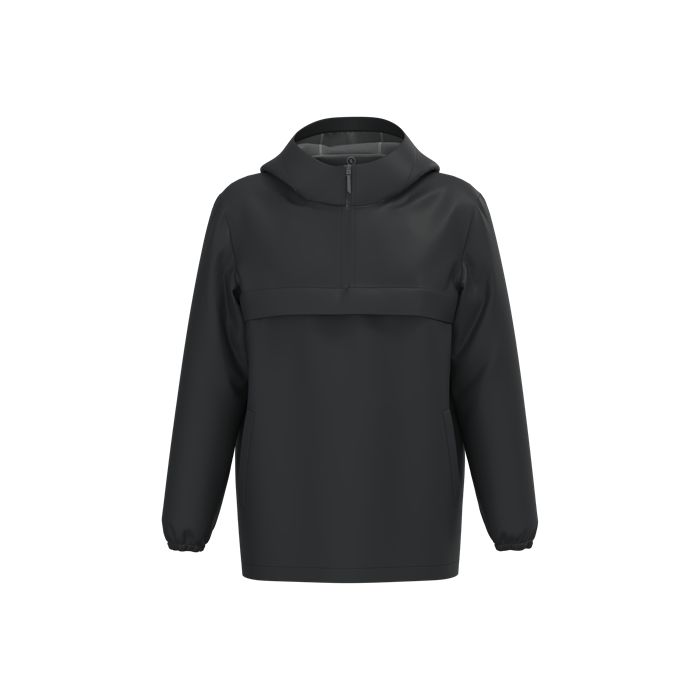  Veste coupe-vent imperméable écoresponsable quart zip unisexe
