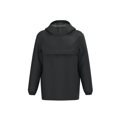 Veste coupe-vent imperméable écoresponsable quart zip unisexe