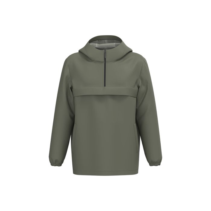  Veste coupe-vent imperméable écoresponsable quart zip unisexe