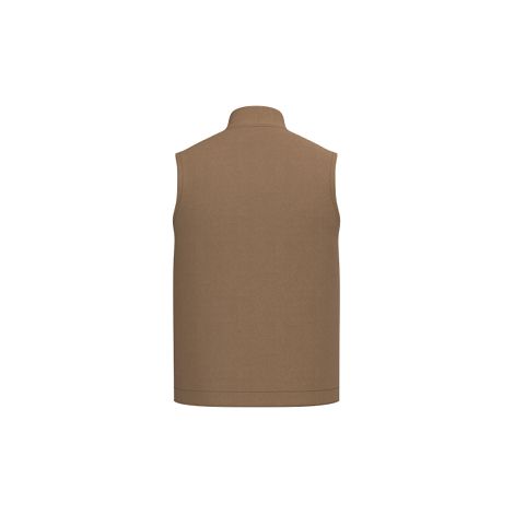 Bodywarmer rembourré en sergé écoresponsable à col teddy unisexe
