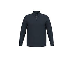 Polo écoresponsable manches longues homme