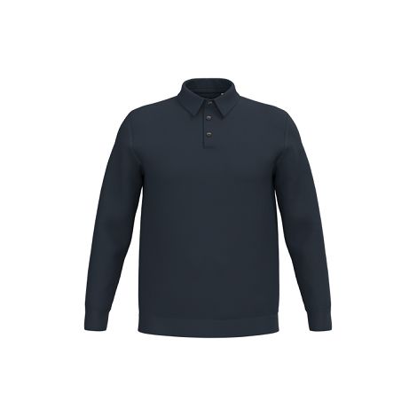 Polo écoresponsable manches longues homme